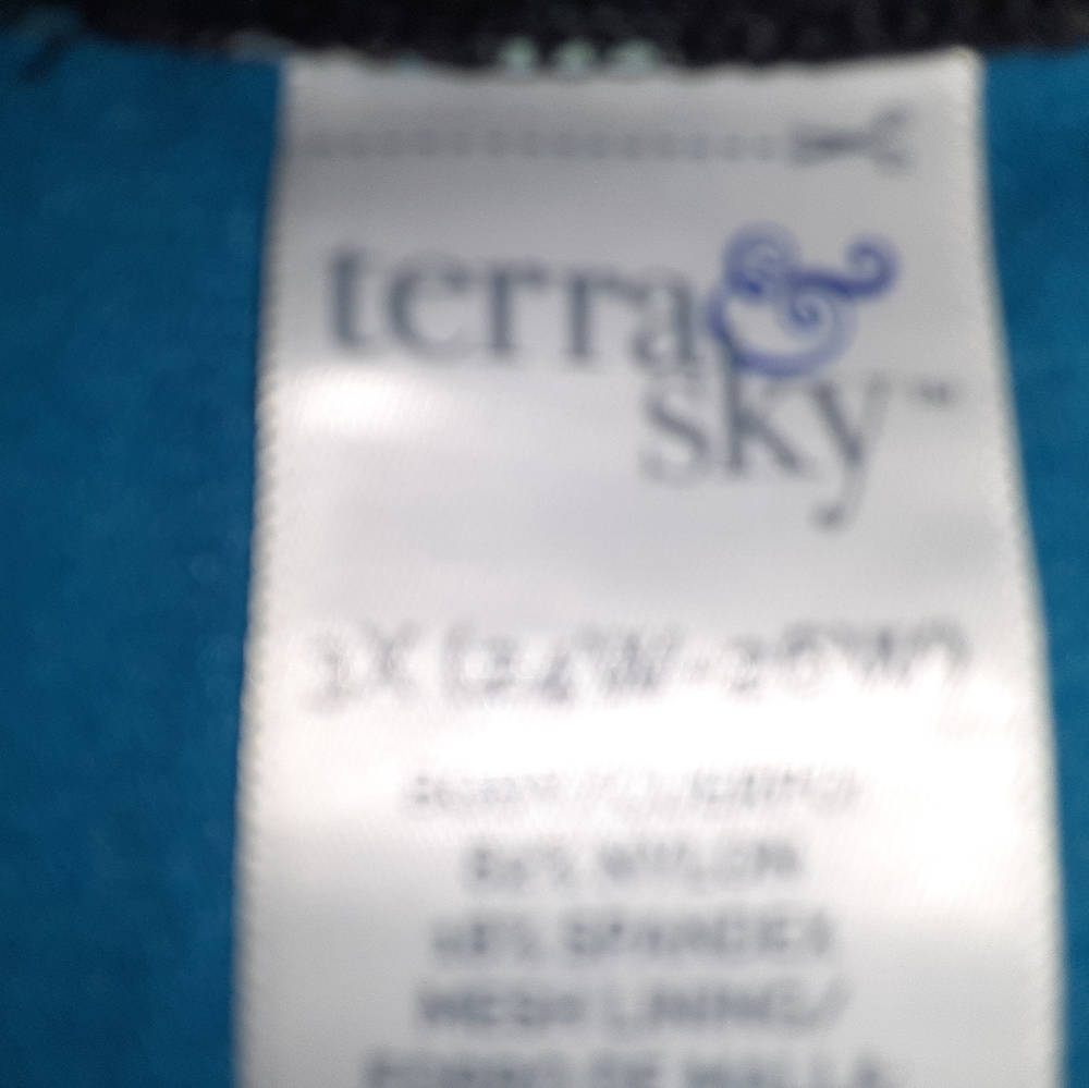 Womens plus size 3X,  Terra Sky two piece swimsuit - Picture 4 of 4